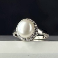 انگشتر مروارید نقره زنانه زیبا 