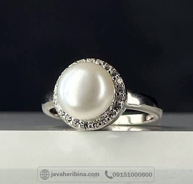 انگشتر مروارید نقره زنانه زیبا _کد:35127