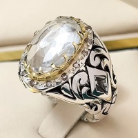 انگشتر در نجف الماس تراش فاخر با مخراج 14 قطعه برلیان 