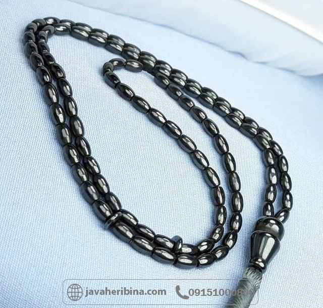 تسبیح حدید 101 دانه ای با تراش گندمی _کد:35163