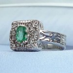 انگشتر زمرد نقره مردانه خاص و زیبا _کد:۳۵۱۷۰