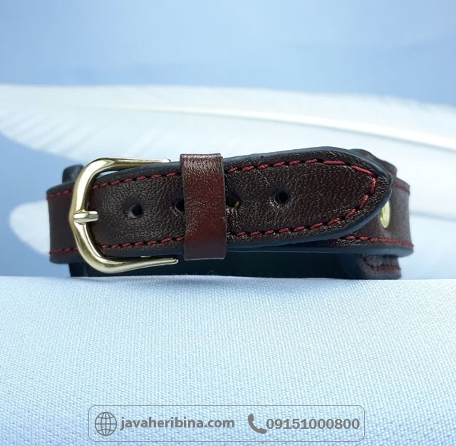 دستبند عقیق باقاب نقره دستساز و بندچرممی و حکاکی یا زینب _کد:35228