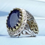 نقره فاخر مردانه تاج برنجی _کد:35235