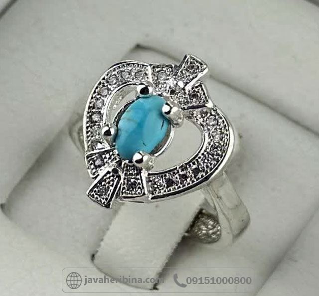 انگشتر فیروزه نیشابوری طلاروس زنانه خاص _کد:35245