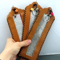 دعا و حرز کتیبه چرمی حرز امام جواد تحریر شده روی پوست آهو 