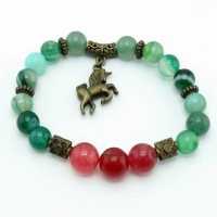 دستبند چند جواهر انرژی درمانی عقیق _کد:35295