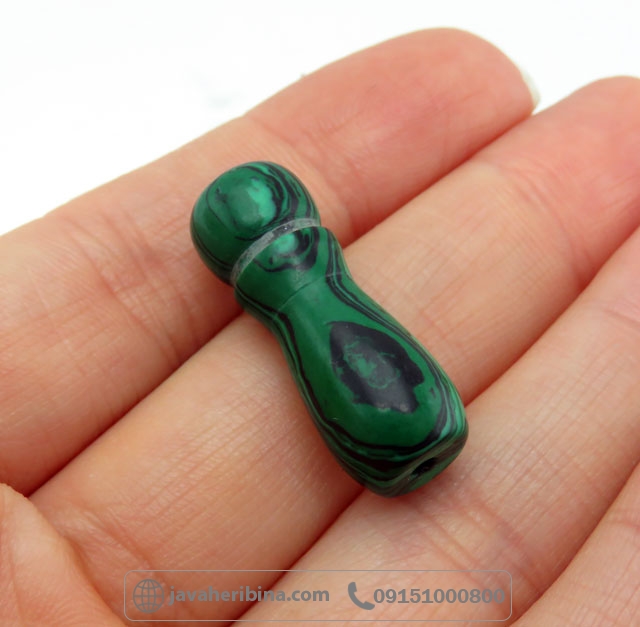 تسبیح شیخک سنگی مالاکیت _کد:35300