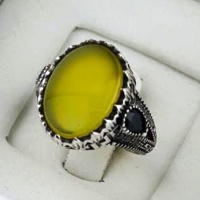 انگشتر 0 نقره مردانه میکروستینگ سایز نگین 12*16 