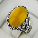 نقره مردانه با سایز نگین 13*18 _کد:35411