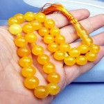تسبیح عقیق شرف الشمس 33 دانه خوش رنگ _کد:35433