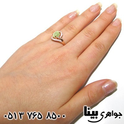 انگشتر سنگ ماه (مون استون) برهون دو زنانه