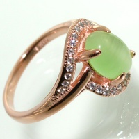 انگشتر سنگ ماه (مون استون) برهون دو زنانه