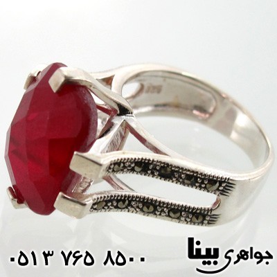 انگشتر یاقوت سرخ باشکوه درشت زنانه