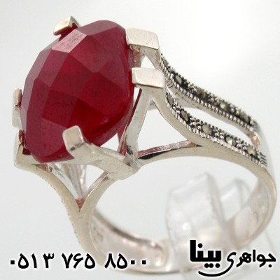 انگشتر یاقوت سرخ باشکوه درشت زنانه