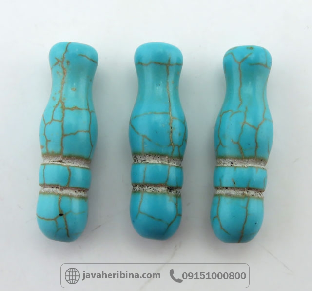 تسبیح سنگی شیخک فیروزه تبتی _کد:35452