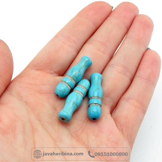 تسبیح سنگی شیخک فیروزه تبتی _کد:35452