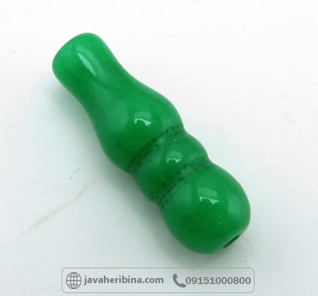 تسبیح سنگی شیخک عقیق سبز _کد:35456