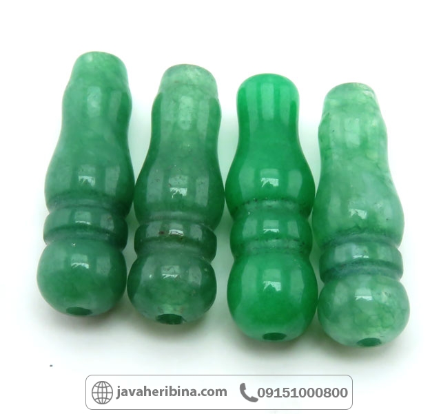 تسبیح سنگی شیخک عقیق سبز _کد:35456