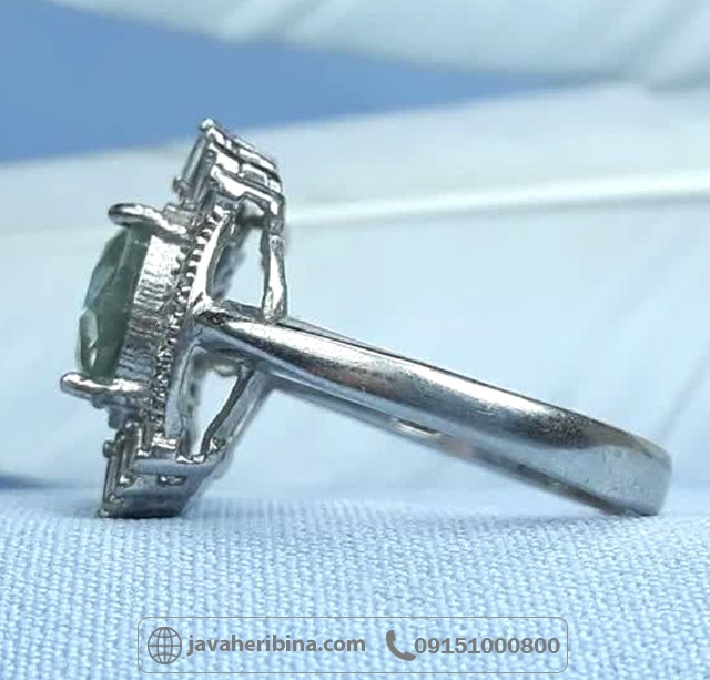 انگشتر الماس روسی (موزانایت) بسیار شیک و زیبا _کد:35496