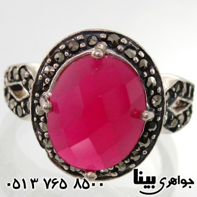 انگشتر یاقوت سرخ و حدید بنیتا زنانه