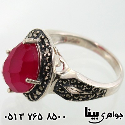 انگشتر یاقوت سرخ و حدید بنیتا زنانه