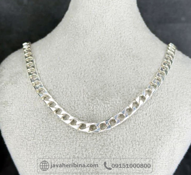 زنجیر نقره ژاپنی مردانه سنگین زنجیر نقره ژاپنی مردانه سنگین