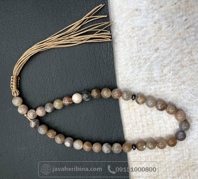 تسبیح سان استون 33 دانه خوش رنگ _کد:35561