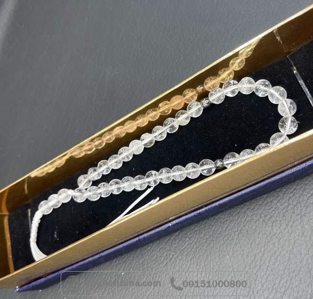 تسبیح کوارتز شفاف 33 دانه _کد:35564