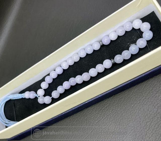 تسبیح آکوآمارین 33 دانه خوش رنگ _کد:35567