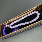تسبیح رز کوارتز ۳۳ دانه ای بسیار زیبا و خاص _کد:۳۵۵۶۹