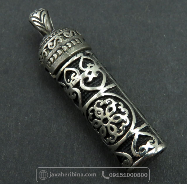 گردنبند لوله حرز طلاروس جاسازی ادعیه _کد:35585
