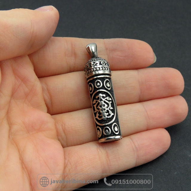 گردنبند لوله حرز طلاروس جاسازی ادعیه _کد:35587