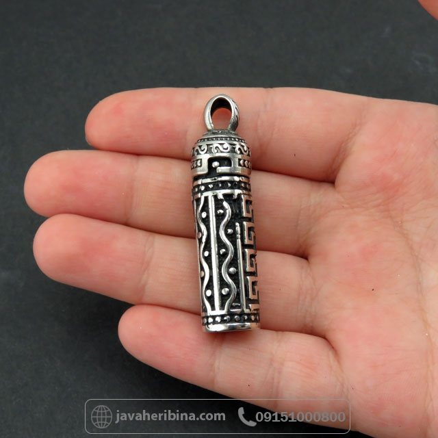 گردنبند لوله حرز طلاروس جاسازی ادعیه _کد:35591