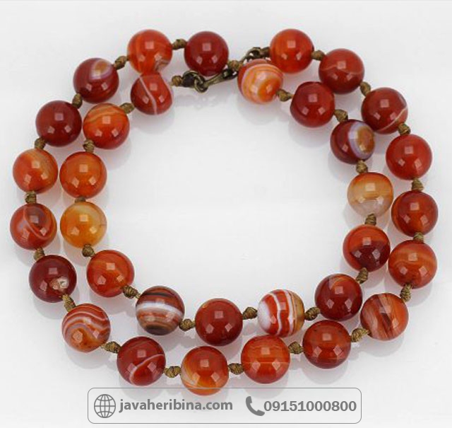 سینه ریز عقیق سلیمانی خوش رنگ و بسیار زیبا _کد:35596