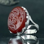 نقره مردانه با حکاکی یا سیدالشهدا _کد:35616