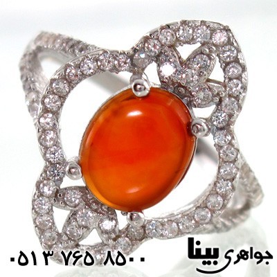 انگشتر عقیق یمنی ناژین زنانه
