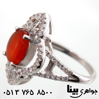 انگشتر عقیق یمنی ناژین زنانه