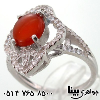 انگشتر عقیق یمنی ناژین زنانه