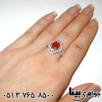 انگشتر عقیق یمنی ناژین زنانه