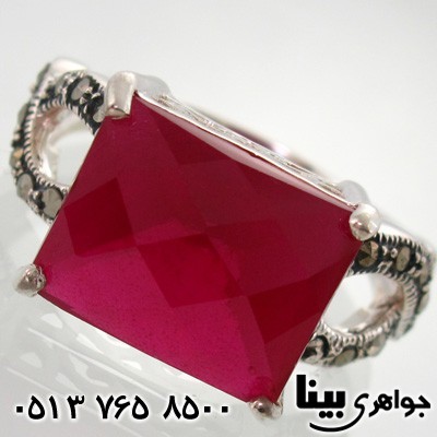 انگشتر یاقوت سرخ و حدید رومی زنانه