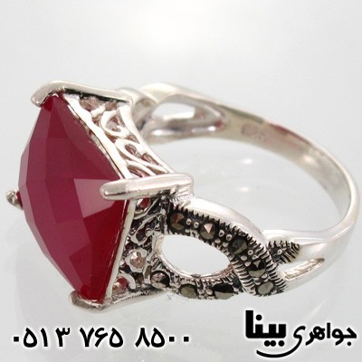 انگشتر یاقوت سرخ و حدید رومی زنانه