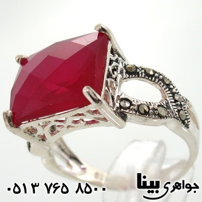 انگشتر یاقوت سرخ و حدید رومی زنانه