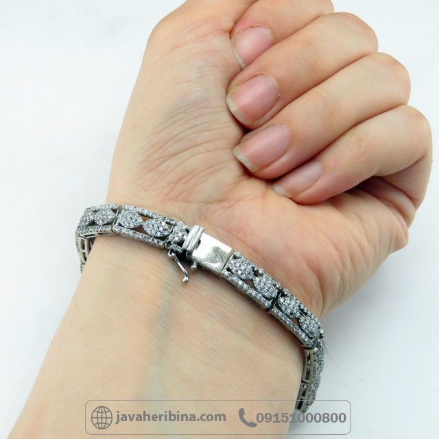 دستبند نقره زنانه مستعمل و بدون اجرت _کد:35679