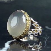 نباتی نقره مردانه تاج برنجی _کد:35767 نباتی نقره مردانه تاج برنجی _کد:35767