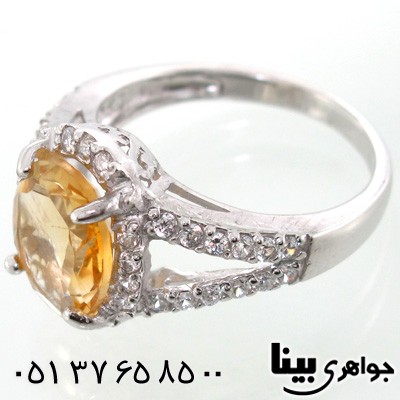 انگشتر سیترین زنانه
