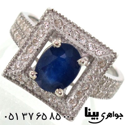 انگشتر یاقوت کبود زنانه