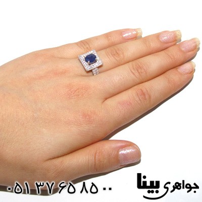 انگشتر یاقوت کبود زنانه