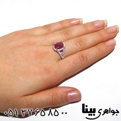 انگشتر یاقوت سرخ زنانه کلاسیک