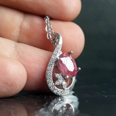 نقره زنانه با روکش رودیوم _کد:36218