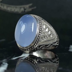 کبود نقره مردانه دست ساز _کد:36222